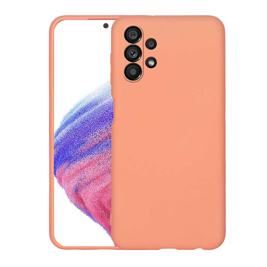 Samsung Galaxy A33 5G Kamera Korumali Mara Lansman Kapak Turuncu