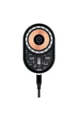 W13 Kablosuz Araç İçi Telefon Tutucu Ve Telefon Şarj Cihazı Siyah