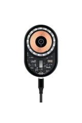 W13 Kablosuz Araç İçi Telefon Tutucu Ve Telefon Şarj Cihazı Siyah