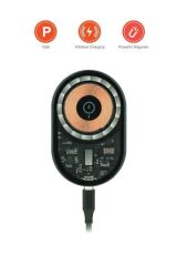 W13 Kablosuz Araç İçi Telefon Tutucu Ve Telefon Şarj Cihazı Siyah
