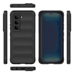 İnfinix Hot 50 4G Kılıf Esnek TPU Oyuklu Arka Yüzey Tasarımlı Etnik Silikon Kapak