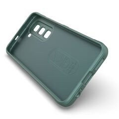 İnfinix Hot 50 4G Kılıf Esnek TPU Oyuklu Arka Yüzey Tasarımlı Etnik Silikon Kapak Lacivert