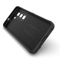 İnfinix Hot 50 4G Kılıf Esnek TPU Oyuklu Arka Yüzey Tasarımlı Etnik Silikon Kapak Lacivert