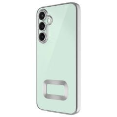 Samsung Galaxy S24 Kılıf Kamera Korumalı Logo Gösteren Omega Kapak