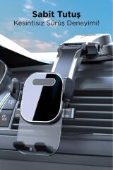 048 Siyah Araç İçi Vantuzlu 360 Derece Telefon Tutucu
