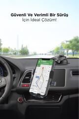 048 Siyah Araç İçi Vantuzlu 360 Derece Telefon Tutucu