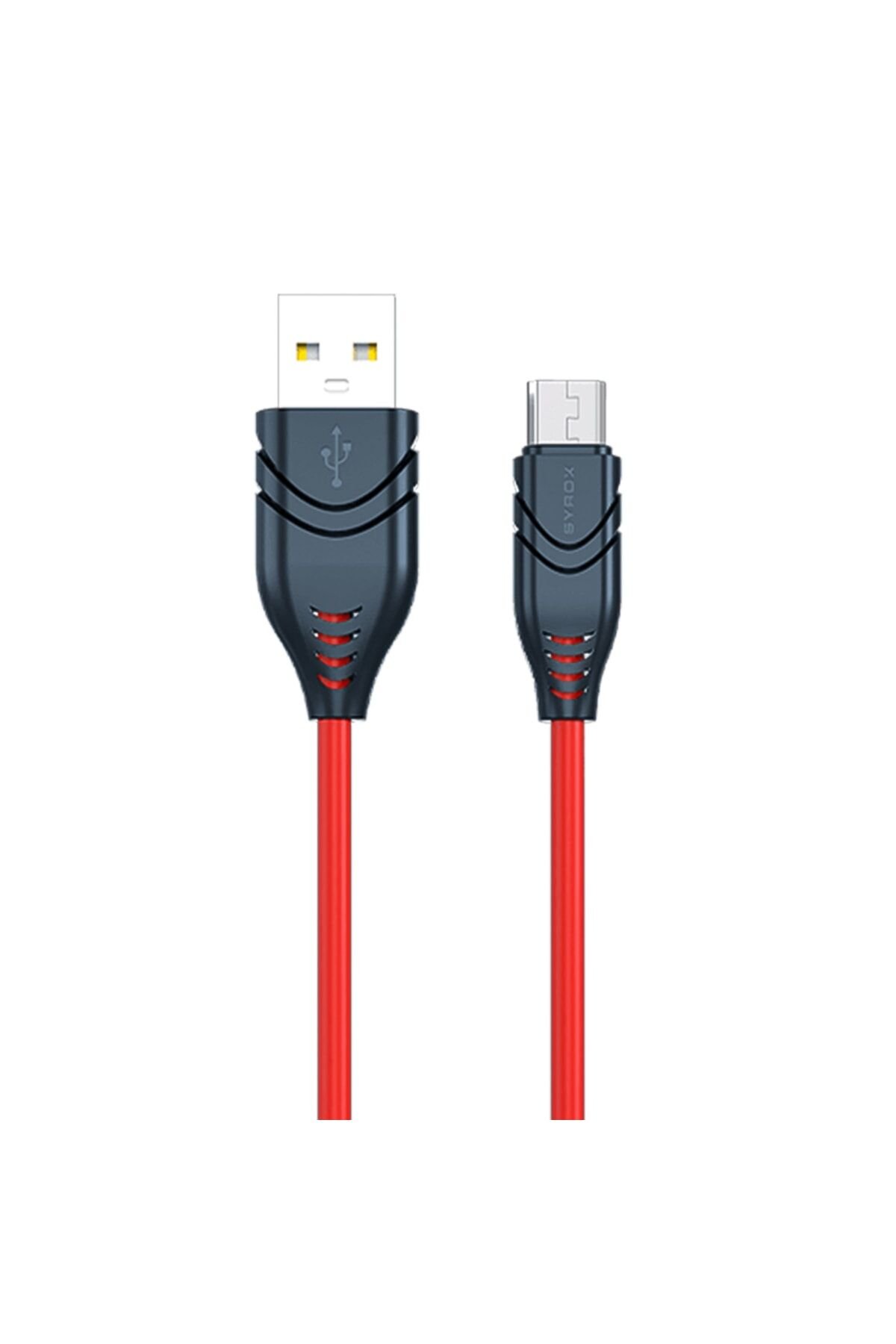 C98 Micro Usb Flex Silikon Data/şarj Kablosu 2.1a 1.1mt Kırmızı