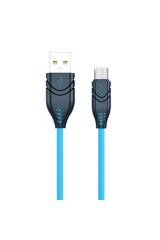 C98 Micro Usb Flex Silikon Data/şarj Kablosu 2.1a 1.1mt Mavi