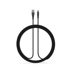 Syrox C136AL 2.4A Lightning İphone RGB Hasir Hızlı Şarj Data Kablosu