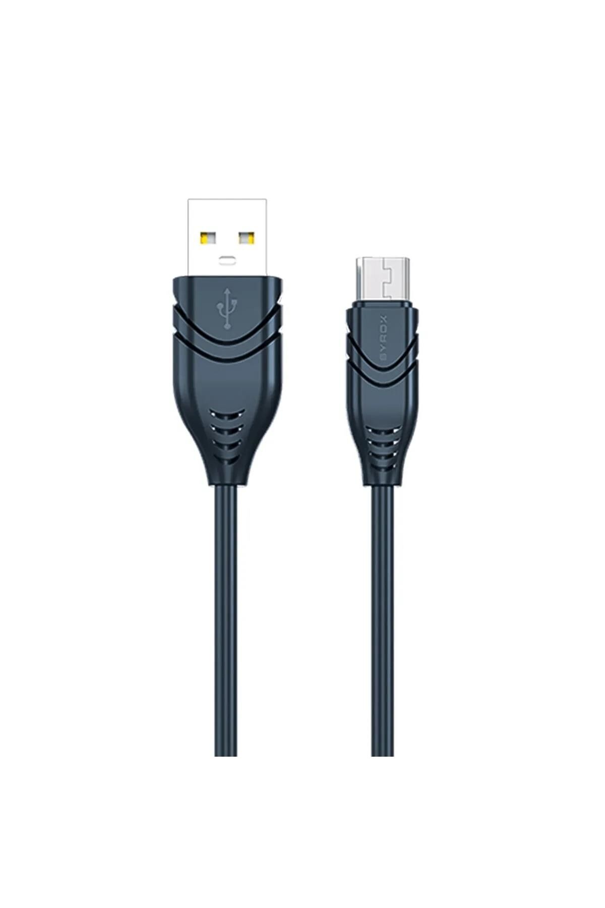C98 Micro Usb Flex Silikon Data/şarj Kablosu 2.1a 1.1mt Siyah