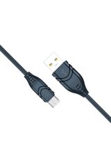 C98 Micro Usb Flex Silikon Data/şarj Kablosu 2.1a 1.1mt Siyah