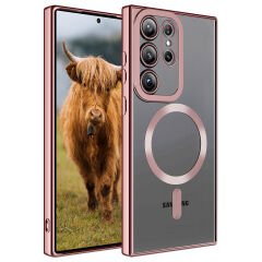 Samsung Galaxy S23 Ultra Kılıf Magsafe Wireless Şarj Özellikli Setro Silikon