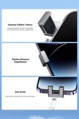 053 Siyah Araç İçi Vantuzlu 360 Derece Telefon Tutucu