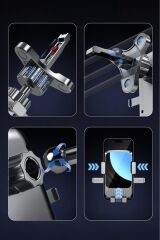 053 Siyah Araç İçi Vantuzlu 360 Derece Telefon Tutucu