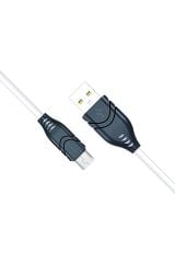 C98 Micro Usb Flex Silikon Data/şarj Kablosu 2.1a 1.1mt Beyaz