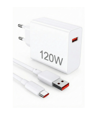 Xiaomi Samsung Uyumlu 120W Süper Turbo Hızlı Type-C 5A Kablo Şarj Aleti