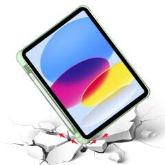 iPad 10.9 2022 (10.Nesil) Kılıf Tri Folding Kalem Bölmeli Standlı Kılıf Lacivert