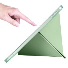 iPad 10.9 2022 (10.Nesil) Kılıf Tri Folding Kalem Bölmeli Standlı Kılıf Lacivert