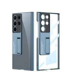 Samsung Galaxy S23 Ultra Kılıf Kamera Korumalı Şeffaf Tasarımlı  Lego Standlı Kapak