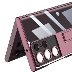 Samsung Galaxy S23 Ultra Kılıf Kamera Korumalı Şeffaf Tasarımlı  Lego Standlı Kapak