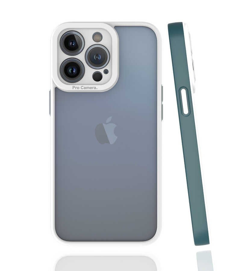 iPhone 13 Pro Kılıf Mima Kapak Koyu Yeşil