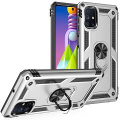 Samsung Galaxy M51 Kılıf Vega Tank Sert Yüzüklü Standlı Zırh Koruma Kapak