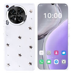 Tecno Camon 30 5G Kılıf Airbag Tasarımlı Simli Şeffaf Kutup Kapak Kiraz