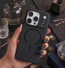 iPhone 17 Pro Max Kılıf Meta Lansman Magsafe Kamera Korumalı içi Kadife Yumuşak Renkli Süet Silikon