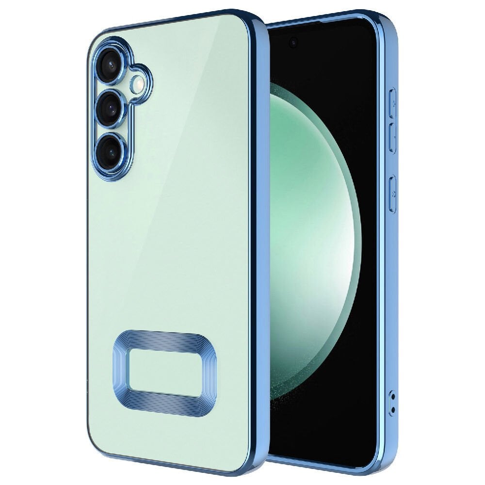 Samsung Galaxy A36 Logo Gösteren Parlak Kenarlı Kamera Lens Korumalı Şeffaf Omega Silikon Kapak