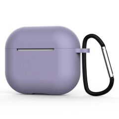Airpods 3. Nesil Airbag 28 Silikon Kılıf Lavendery Gray
