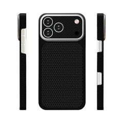 iPhone 17 Pro Max Uyumlu Magsafe Destekli İphone 18 Pro Max Görünümlü Premium Karbon Fiber Görünümlü Dokulu Lüks Kapak Nexel