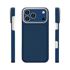 iPhone 17 Pro Max Uyumlu Magsafe Destekli İphone 18 Pro Max Görünümlü Premium Karbon Fiber Görünümlü Dokulu Lüks Kapak Nexel