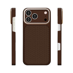 iPhone 17 Pro Max Uyumlu Magsafe Destekli İphone 18 Pro Max Görünümlü Premium Karbon Fiber Görünümlü Dokulu Lüks Kapak Nexel