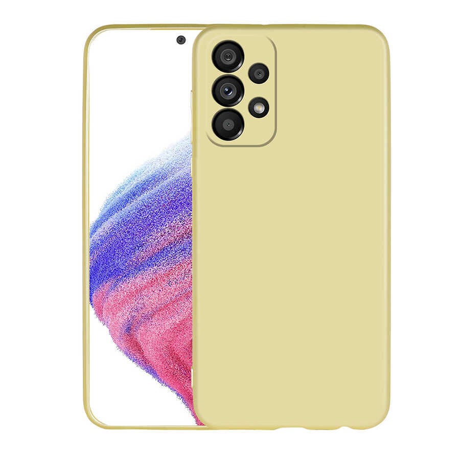 Samsung Galaxy A33 5G Kılıf Premier Silikon Kapak Gold