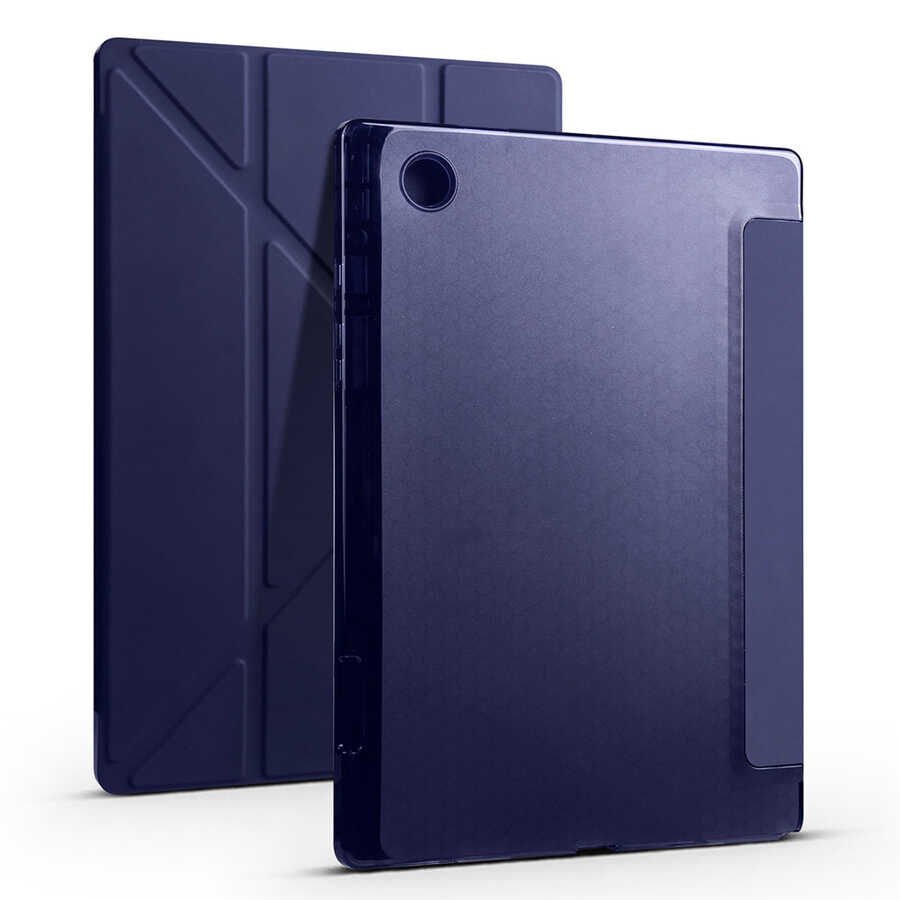 Samsung Galaxy Tab A8 10.5 SM-X200 (2021) Kılıf Zore Tri Folding Kalem Bölmeli Standlı Kılıf