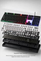 Oyuncu Rgb Işıklı Kablolu Q Klavye Ve Mouse Seti TMK03