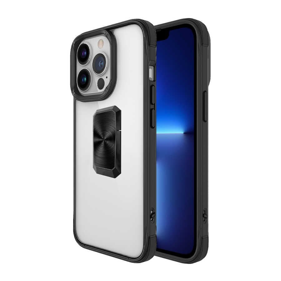 iPhone 13 Pro Kılıf V-Bax Kapak Siyah