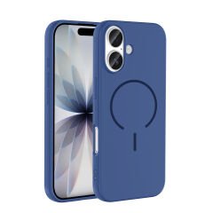 iPhone 17 Kılıf Meta Lansman M-Safe Kamera Korumalı içi Kadife Yumuşak Renkli Süet Silikon