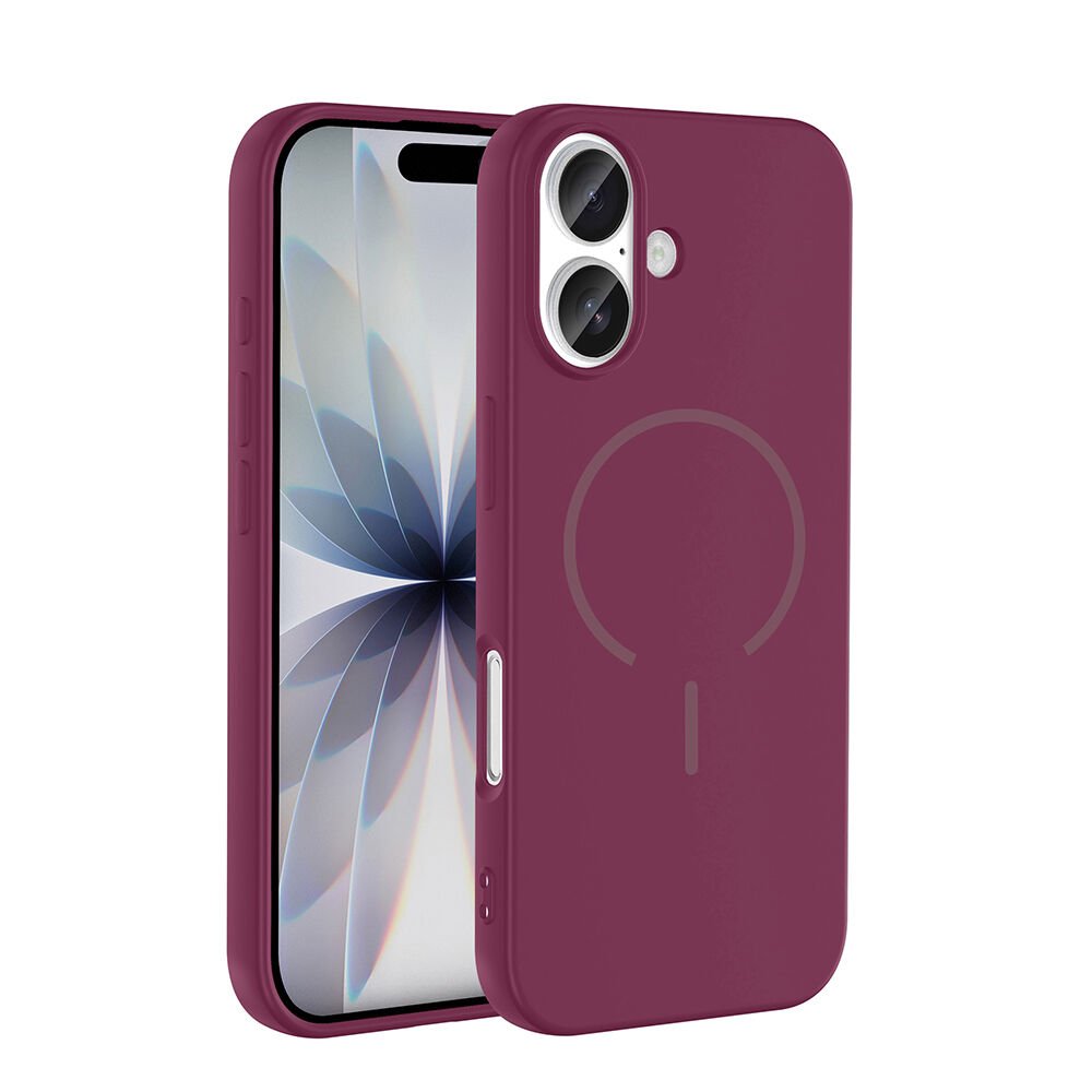 iPhone 17 Kılıf Meta Lansman M-Safe Kamera Korumalı içi Kadife Yumuşak Renkli Süet Silikon