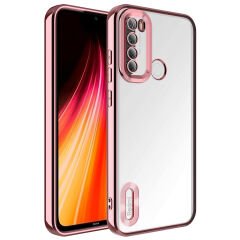 Xiaomi Redmi Note 8 Kılıf Kamera Korumalı Logo Gösteren Omega Kapak Kılıf