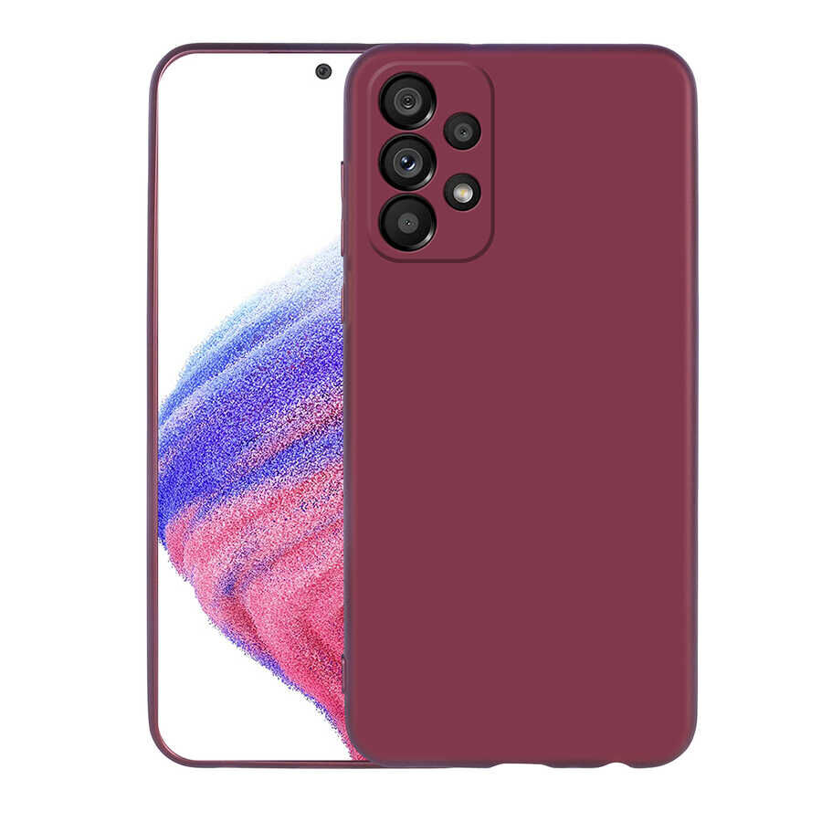 Samsung Galaxy A33 5G Kılıf Premier Silikon Kapak Mürdüm