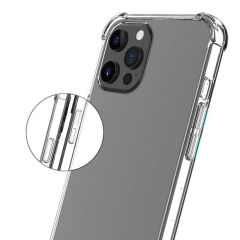 iPhone 14 Pro Kılıf Nitro Anti Shock Darbe Emici Köşe Korumalı Şeffaf Silikon Kapak