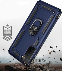 Samsung Galaxy S21 Plus Kılıf Vega Tank Sert Yüzüklü Standlı Zırh Koruma Kapak