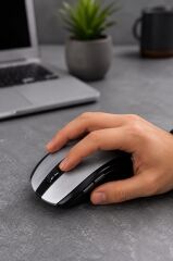 Mouse Yan Tuşlu Optik Kablosuz Fare TM08 Kırmızı