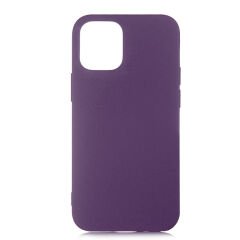iPhone 12 Kılıf LSR Lansman Kapak Derin Mor