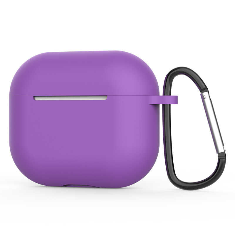 Airpods 3. Nesil Standart Silikon Kılıf Mor