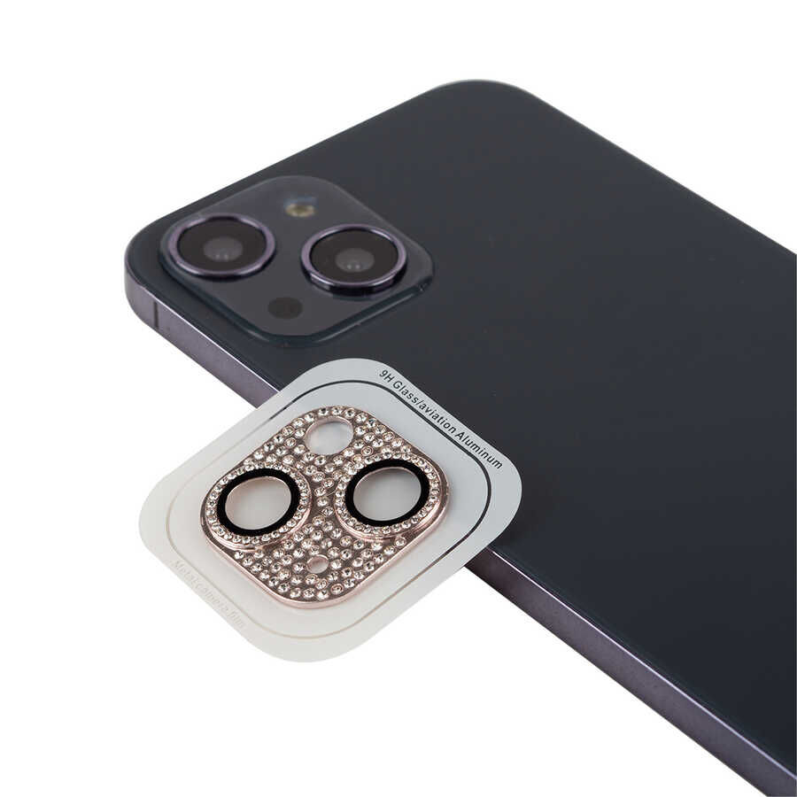 iPhone 13 CL-08 Kamera Lens Koruyucu Pembe