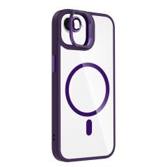 iPhone 16E Kılıf Standlı ve Kamera Lens Hediyeli Kablosuz Şarj Özellikli Etro Kapak