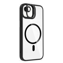 iPhone 16E Kılıf Standlı ve Kamera Lens Hediyeli Kablosuz Şarj Özellikli Etro Kapak Derin Mor