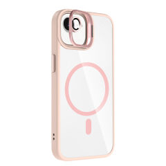 iPhone 16E Kılıf Standlı ve Kamera Lens Hediyeli Kablosuz Şarj Özellikli Etro Kapak